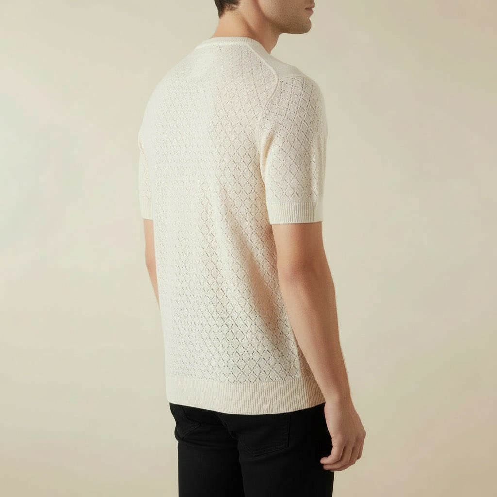 T-Shirt Algodão Hollow Out