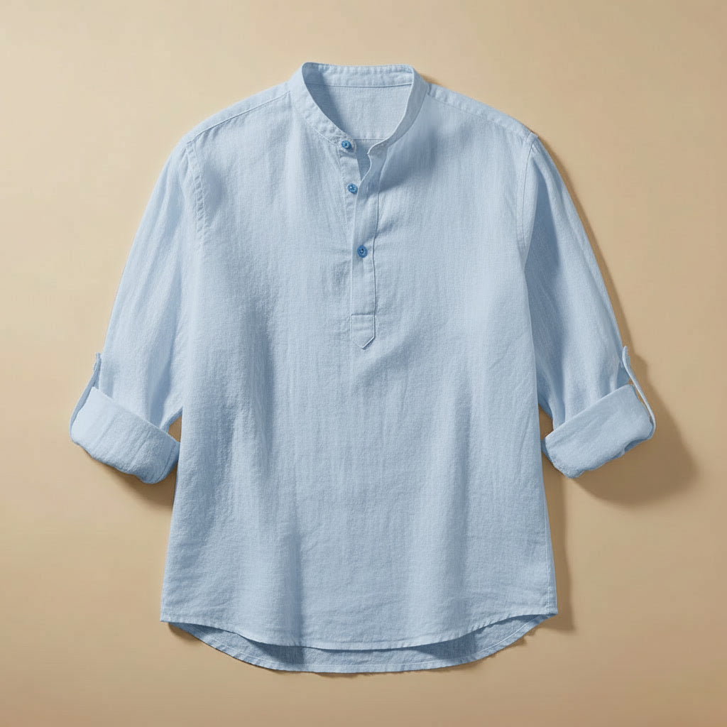 Camisa Linho Gola Padre