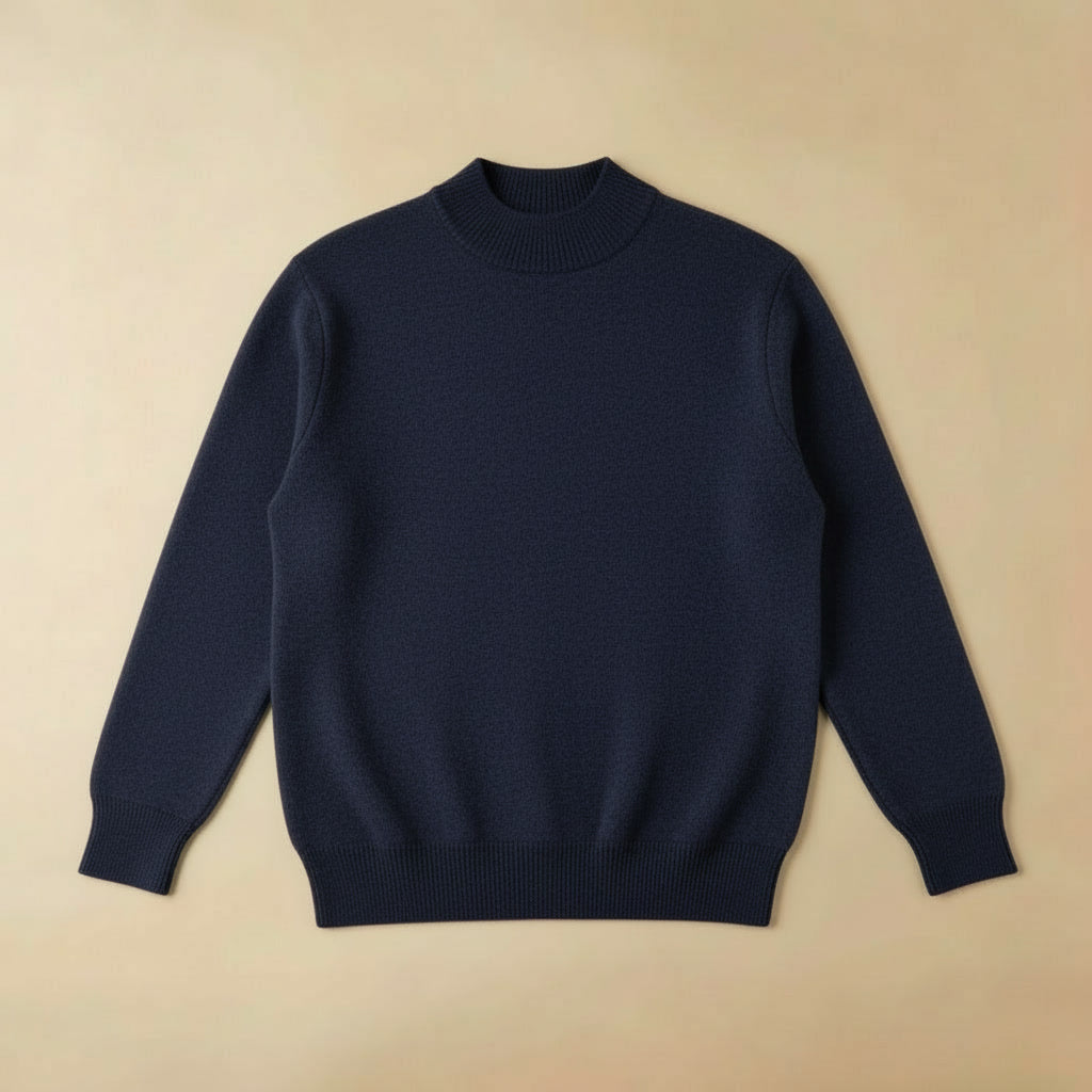 Suéter Merino Meia-Gola