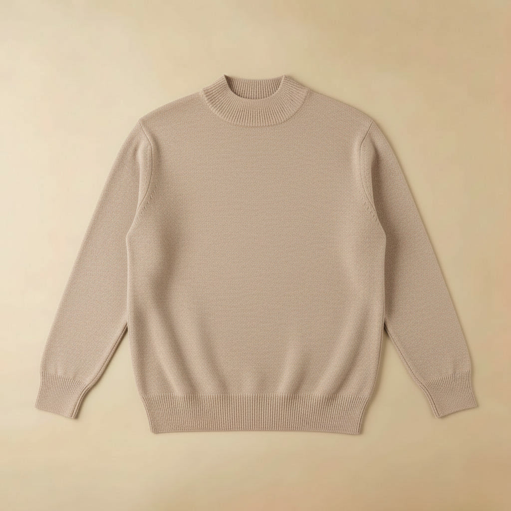 Suéter Merino Meia-Gola