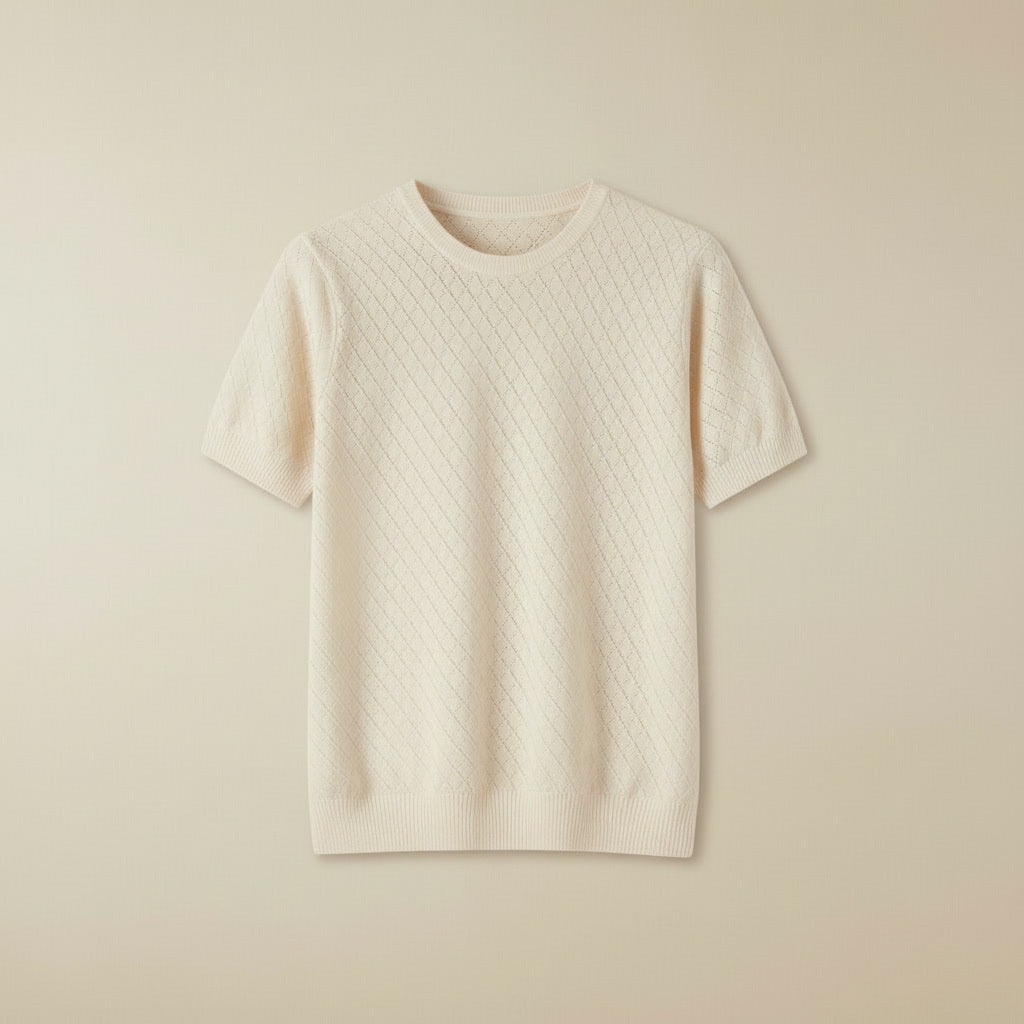 T-Shirt Algodão Hollow Out