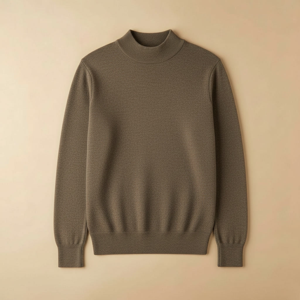 Suéter Merino Gola Alta