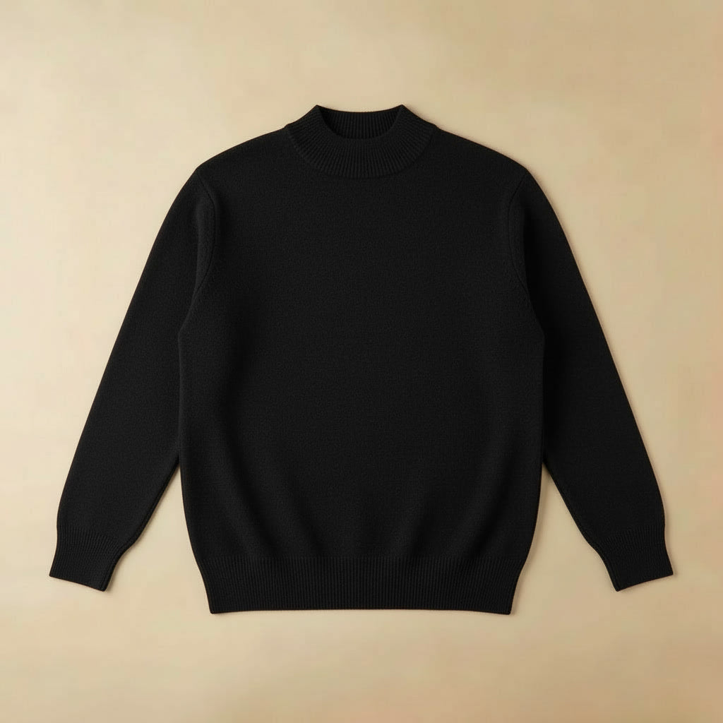 Suéter Merino Meia-Gola