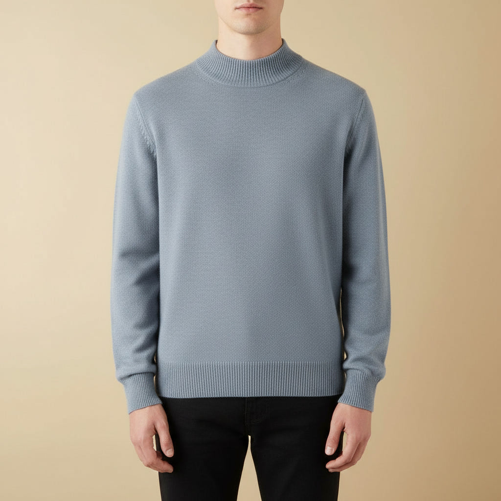 Suéter Merino Meia-Gola