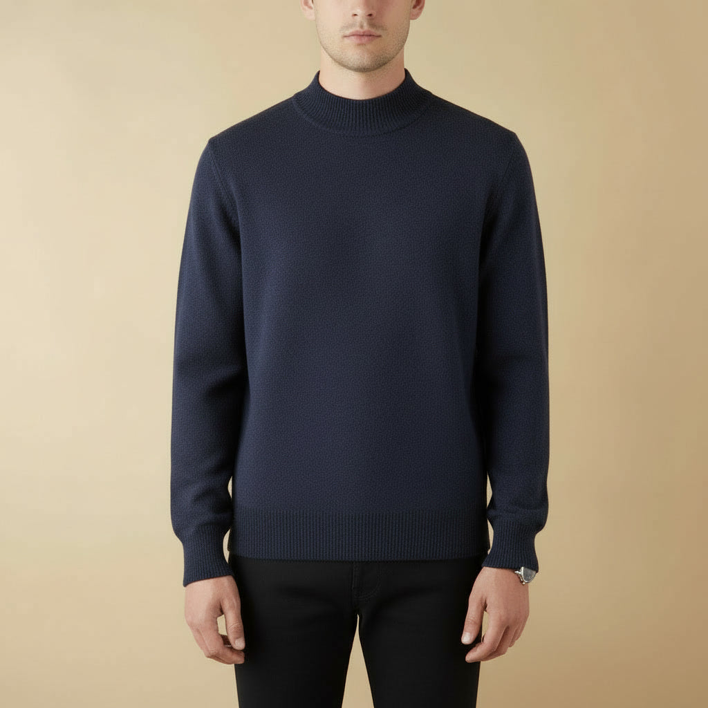 Suéter Merino Meia-Gola