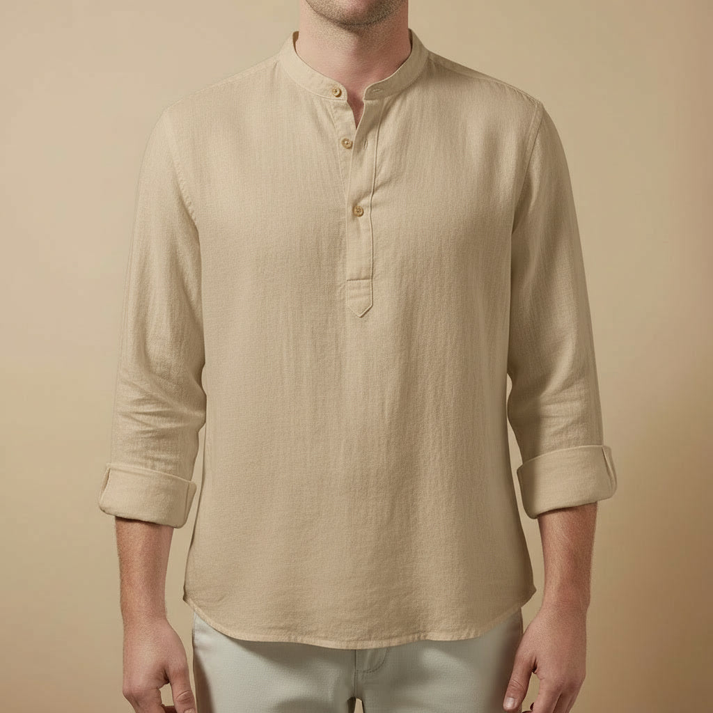 Camisa Linho Gola Padre