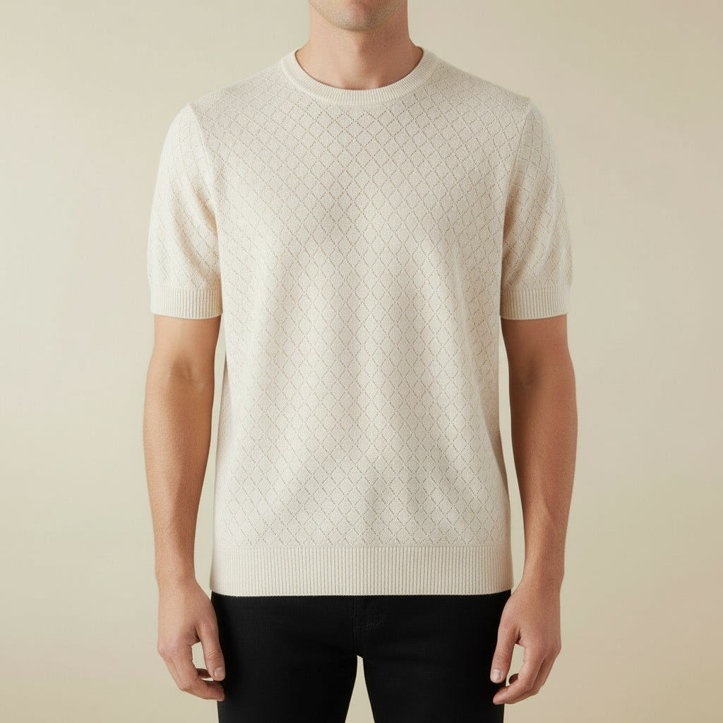 T-Shirt Algodão Hollow Out