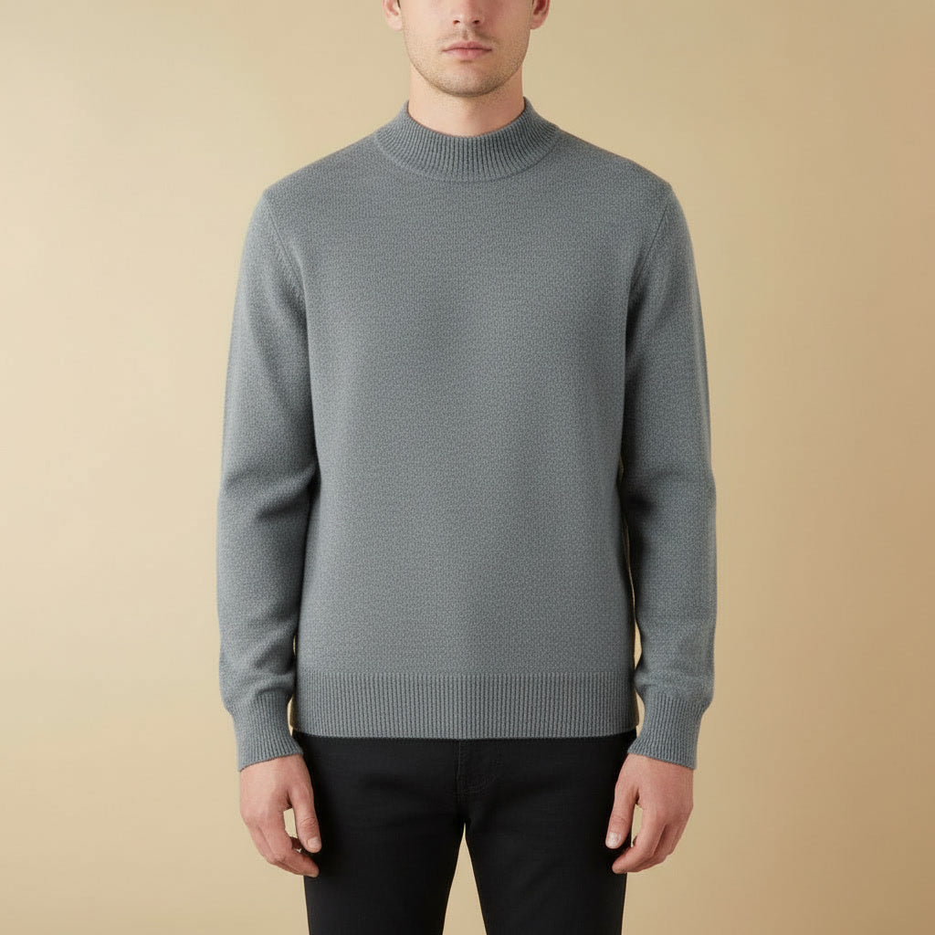 Suéter Merino Meia-Gola