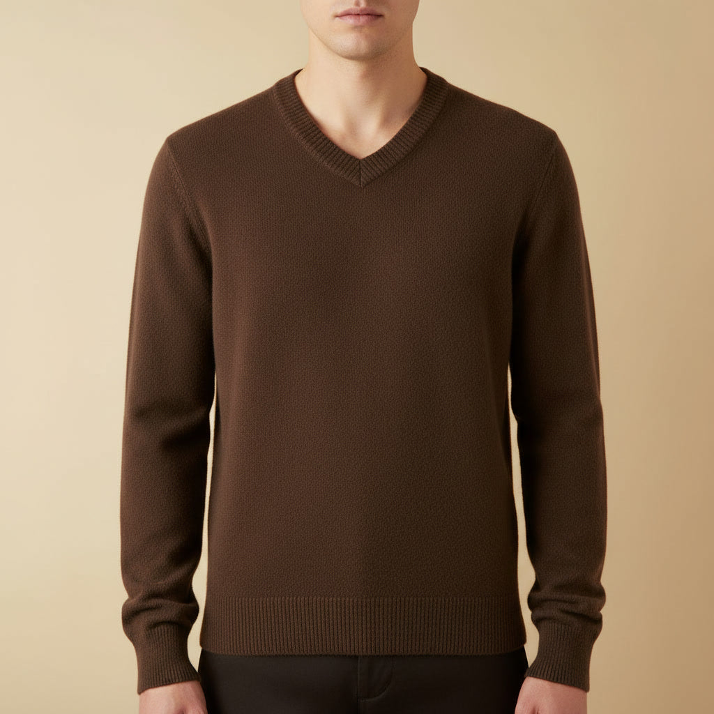 Suéter Decote V Cashmere