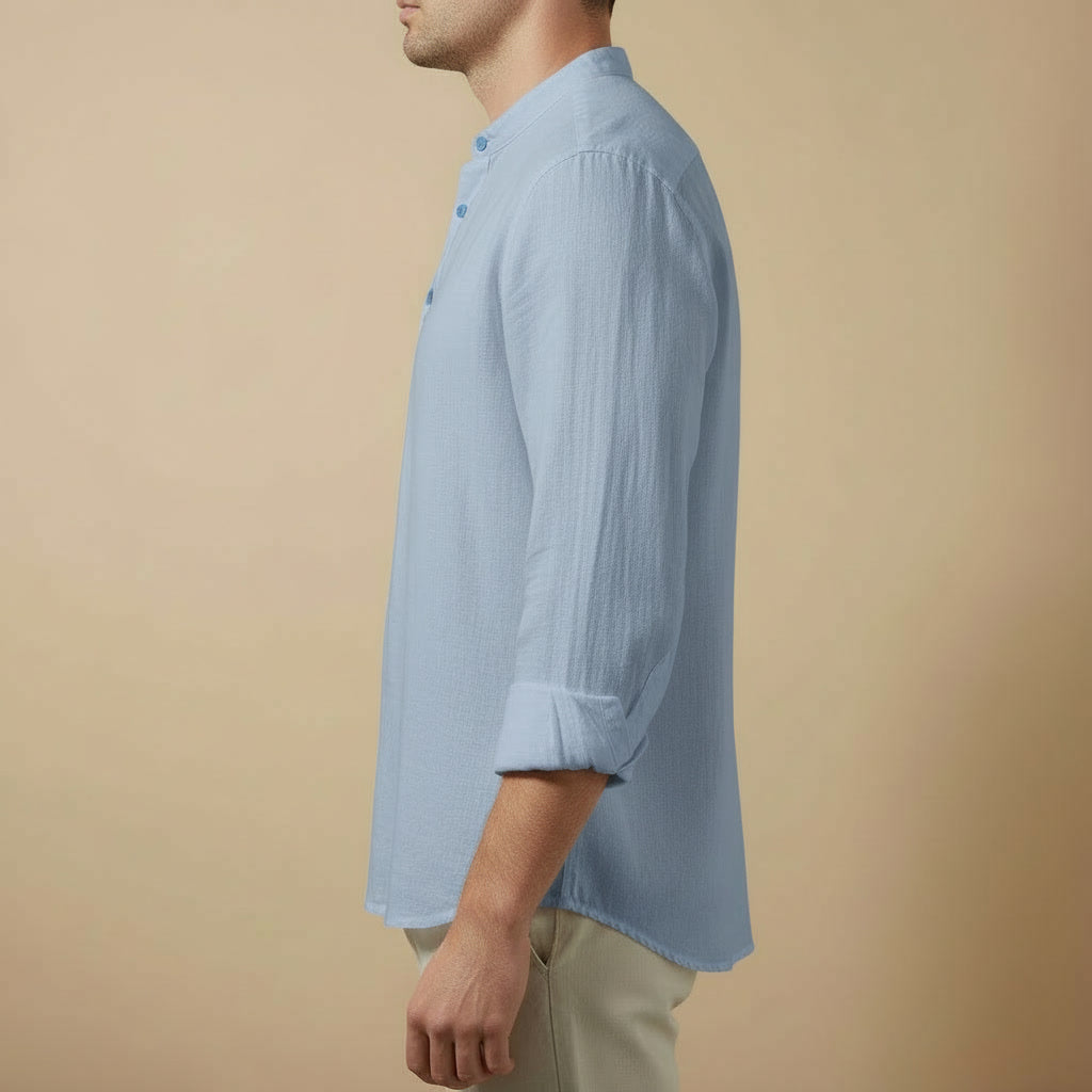 Camisa Linho Gola Padre