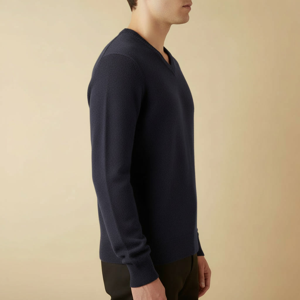 Suéter Decote V Cashmere