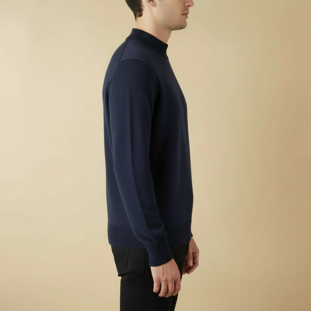 Suéter Merino Meia-Gola