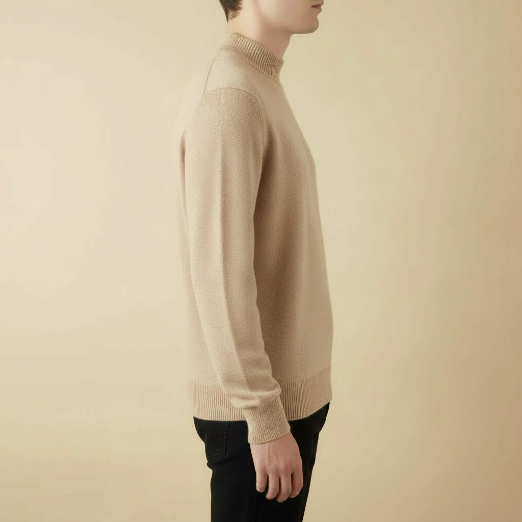 Suéter Merino Meia-Gola