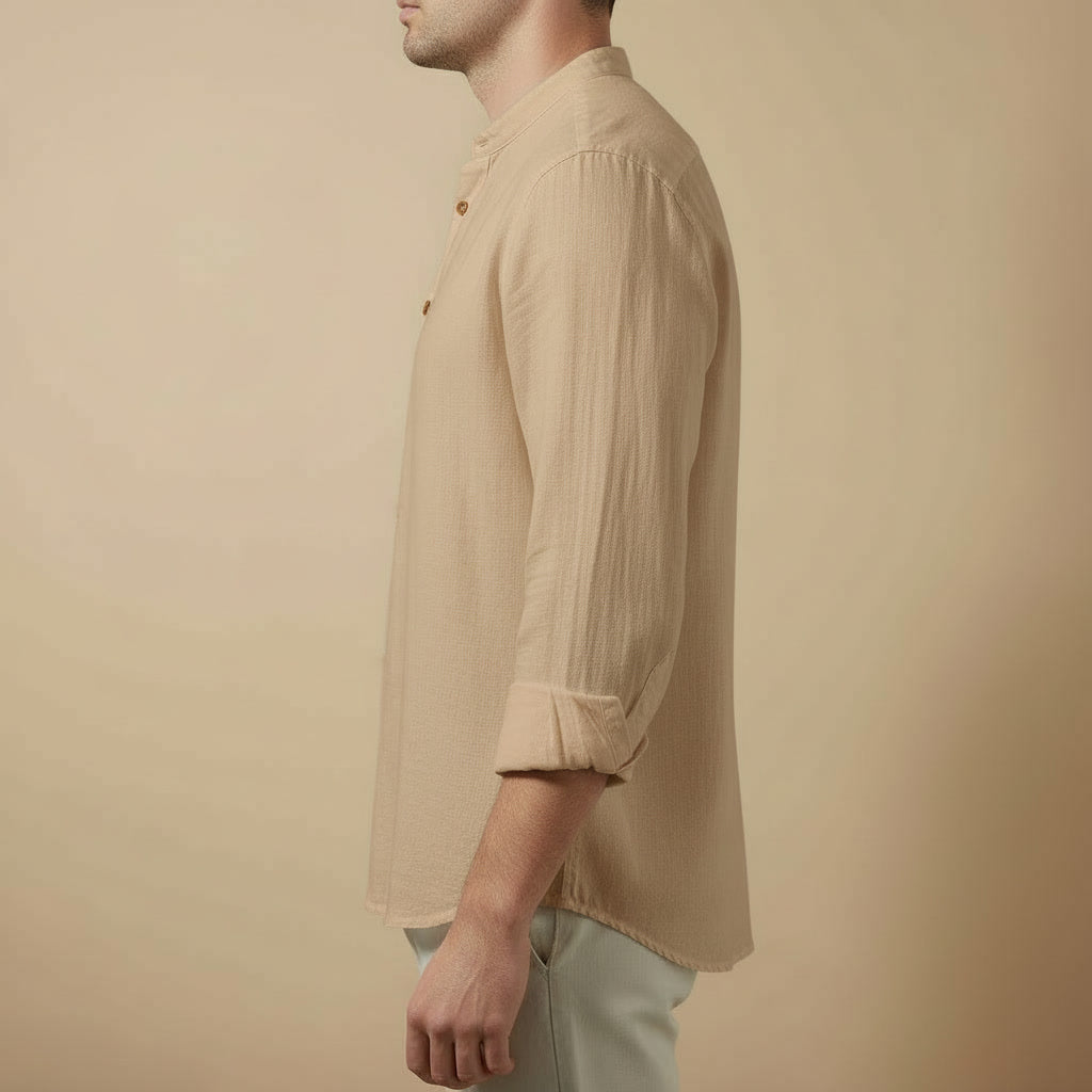 Camisa Linho Gola Padre