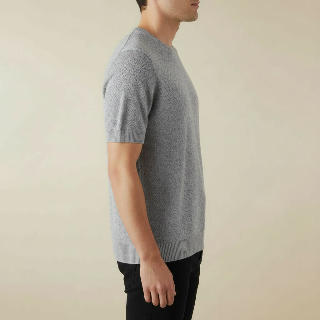 T-Shirt Algodão Hollow Out