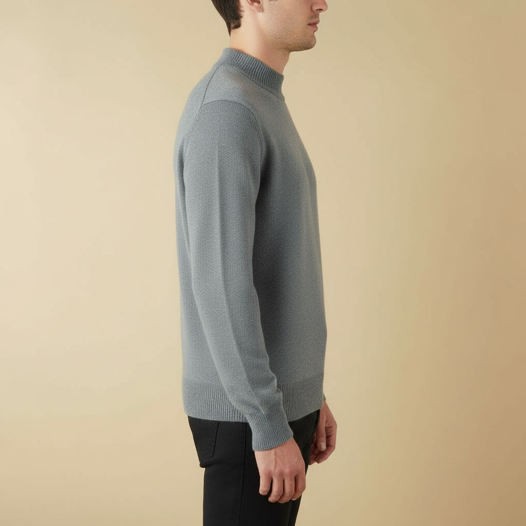 Suéter Merino Meia-Gola