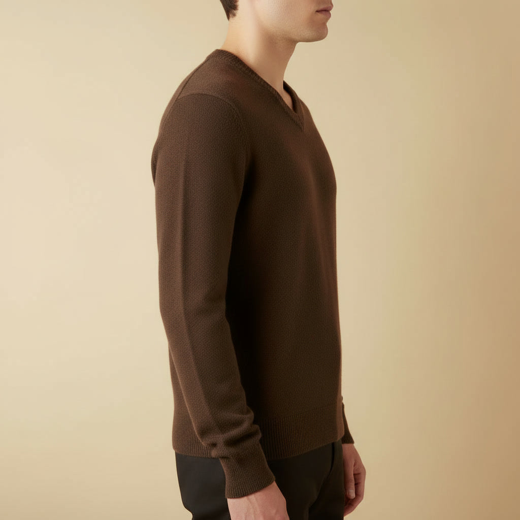 Suéter Decote V Cashmere