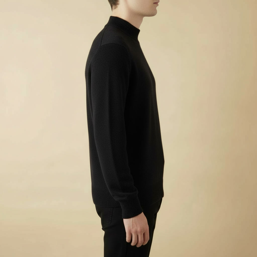 Suéter Merino Meia-Gola