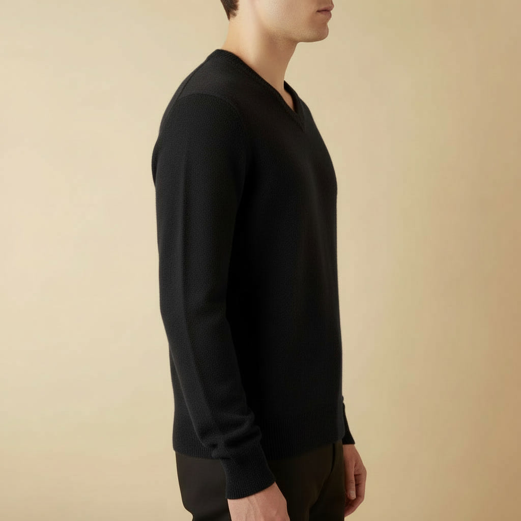 Suéter Decote V Cashmere